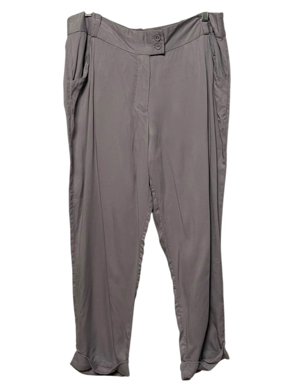 NWT DARLING Cuffed Drape Trouser Pants L